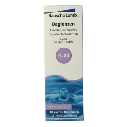 Bausch & Lomb Daglenzen -1.00 30 Stuks