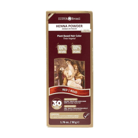 Surya Brasil Henna haarverf poeder rood 50 Gram