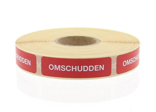 Blockland Strooketiket omschudden rood 44 x 11mm 750 Stuks