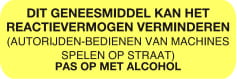 Blockland Strooketiket reactievermogen geel 30 x 10mm 1000 Stuks