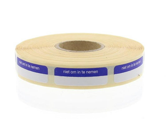 Blockland Strooketiket niet om in te nemen 30 x 7mm 1000 Stuks