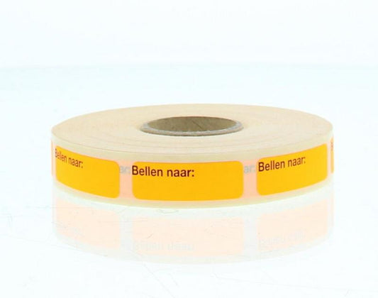 Blockland Strooketiket bellen naar 30x10mm 1000.00 Stuks