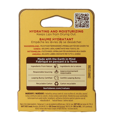 Burt's Bees Lipbalm watermelon blister 4.3 Gram