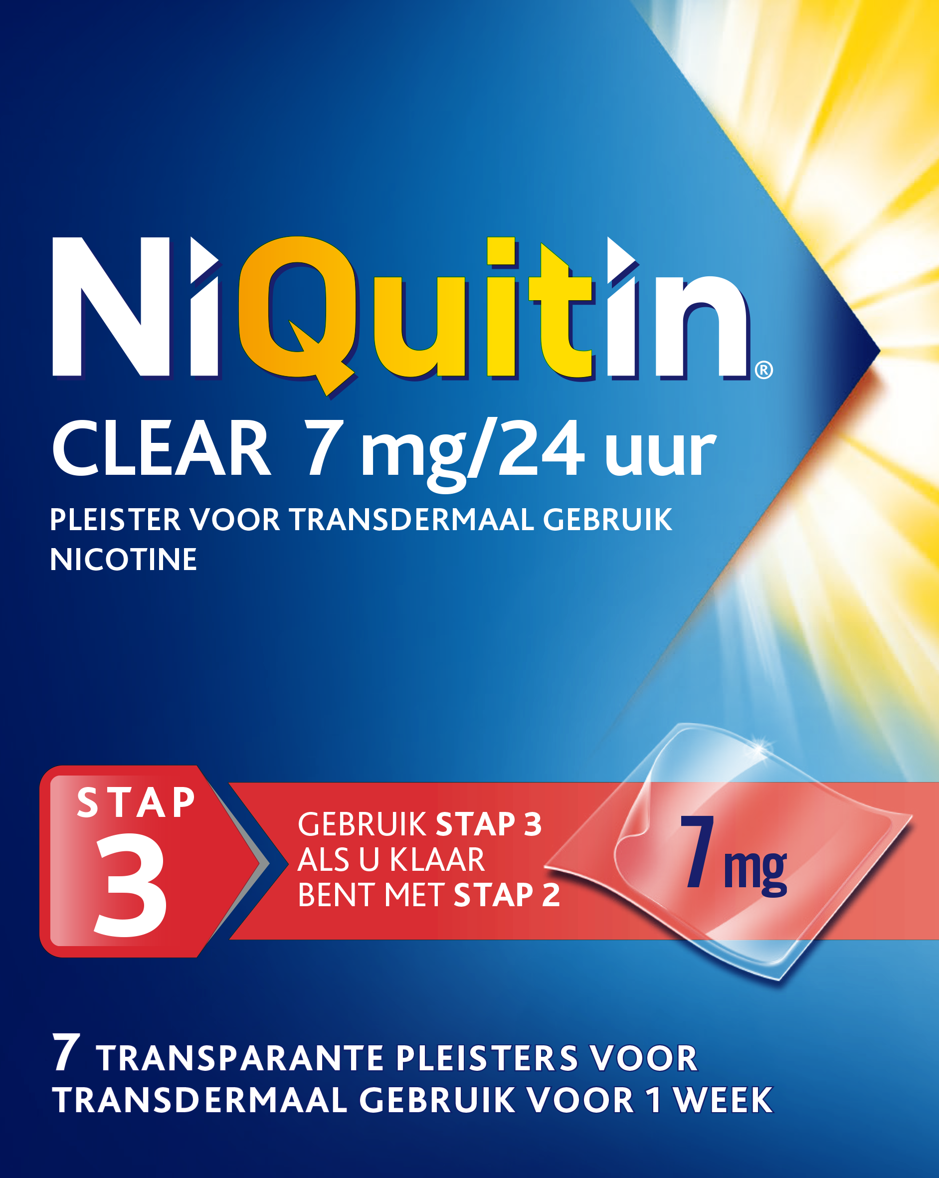 Niquitin Stap 3 7mg 7.00 Stuks