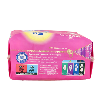 Always Maandverband platinum ultra night 8.00 Stuks
