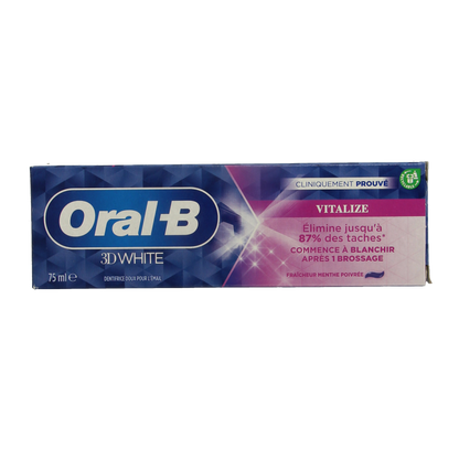 Oral B Tandpasta 3D white vitalize  75 Milliliter