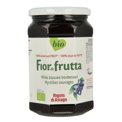 Fiordifrutta Wilde blauwe bosbessen jam bio 630 Gram
