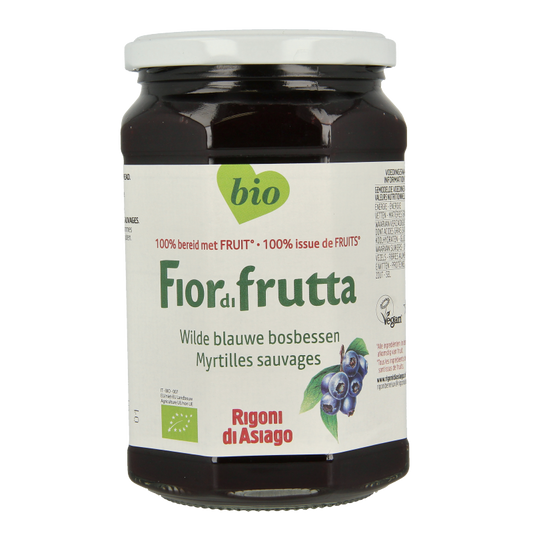 Fiordifrutta Wilde blauwe bosbessen jam bio 630 Gram