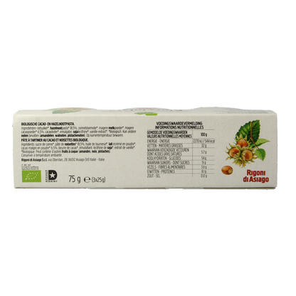 Nocciolata Choco hazelnootpasta bio 75 Gram