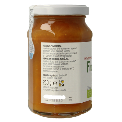 Fiordifrutta Perzikjam bio 250 Gram