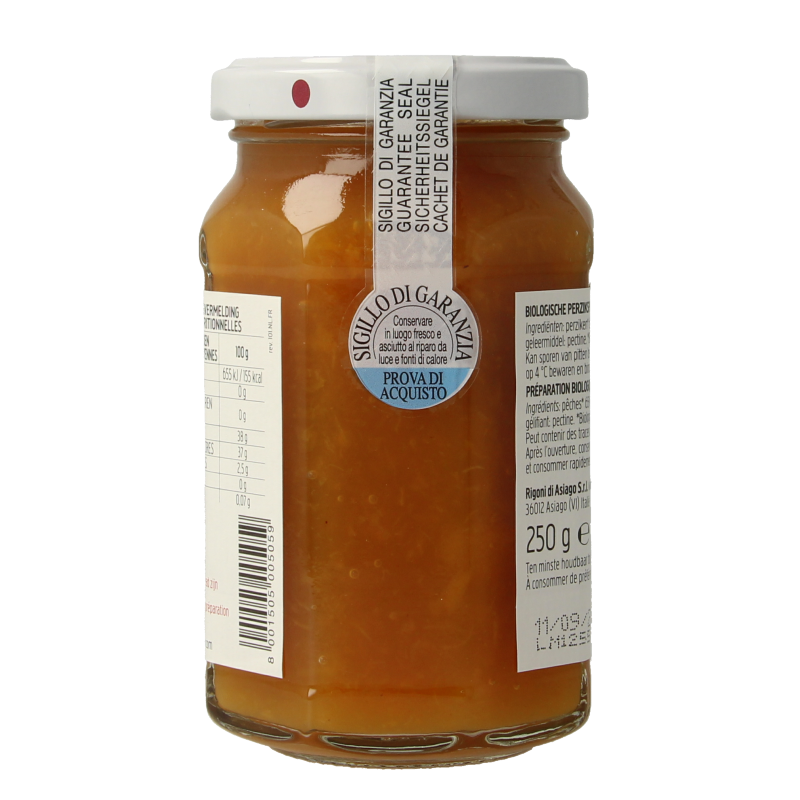 Fiordifrutta Perzikjam bio 250 Gram