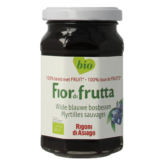 Fiordifrutta Blauwe bosbesjam bio 250 Gram