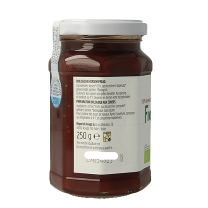Fiordifrutta Kersenjam bio 250 Gram