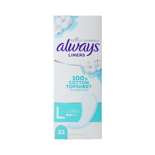 Always Dailies cotton protection inlegkruisjes large 32.00 Stuks