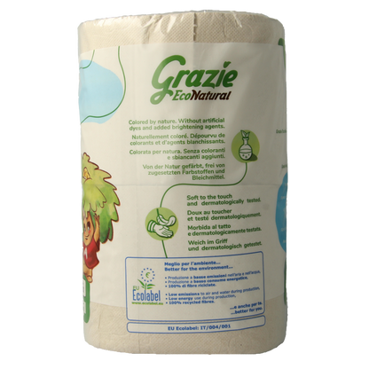 Grazie Natural Toiletpapier 3-laags 4 Stuks
