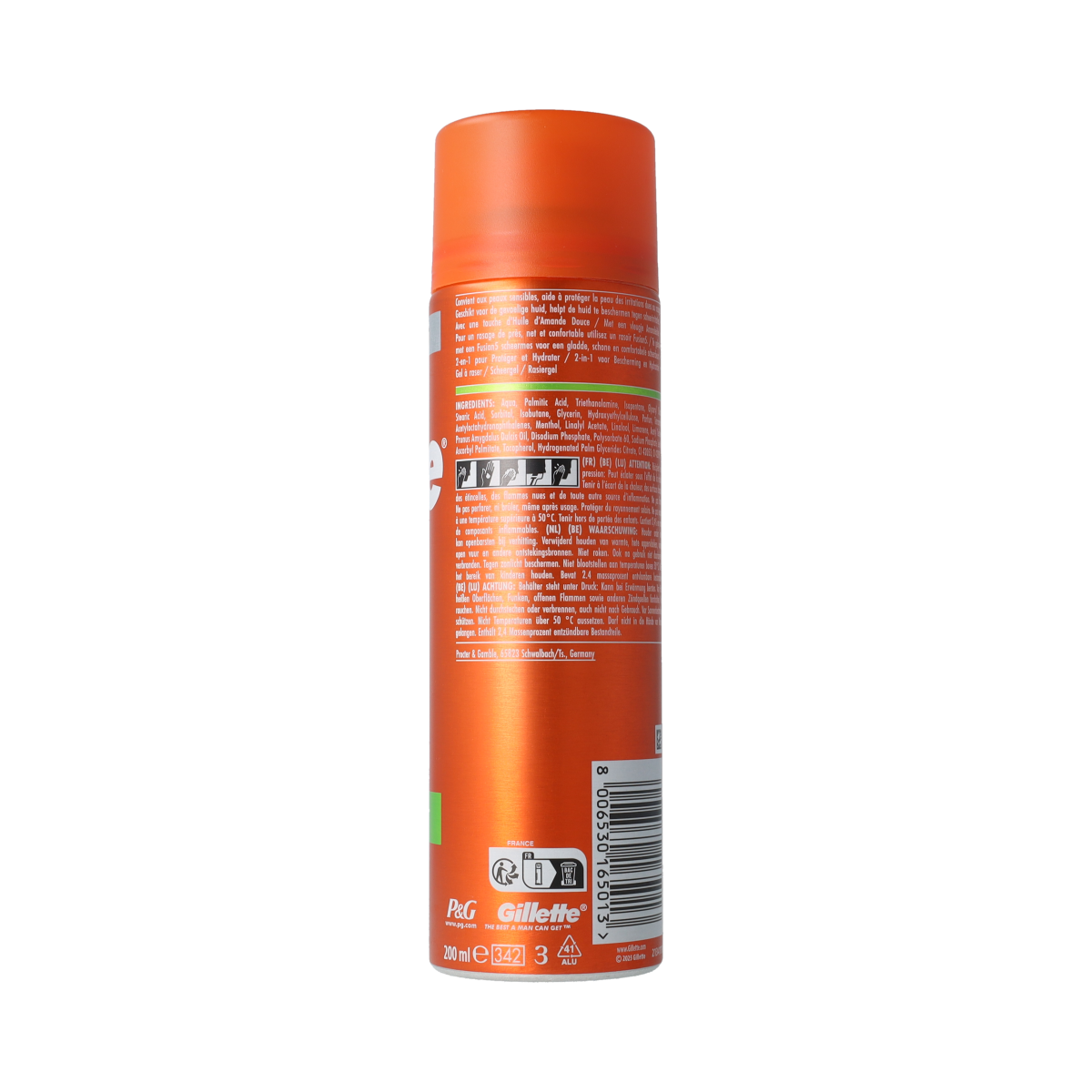 Gillette Fusion scheergel sensitive 200.00 Milliliter