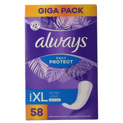 Always Inlegkruisjes daily protection extra long 58.00 Stuks
