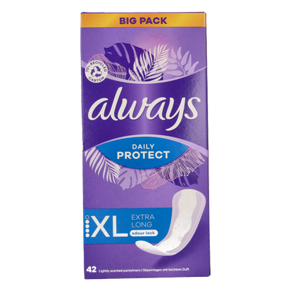 Always Inlegkruisjes daily protect extra long  42 Stuks