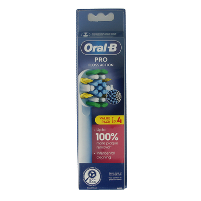 Oral B Opzetborstel floss action 4 Stuks