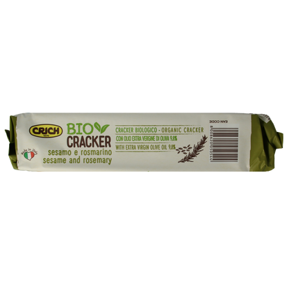 Crich Crackers sesam rozemarijn bio 250 Gram