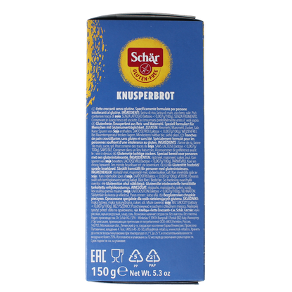 Schar Crispbread glutenvrij 150.00 Gram