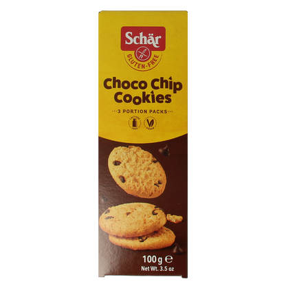 Schar Choco chip cookies glutenvrij 100.00 Gram