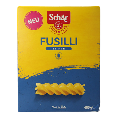 Schar Pasta fusilli glutenvrij 400.00 Gram