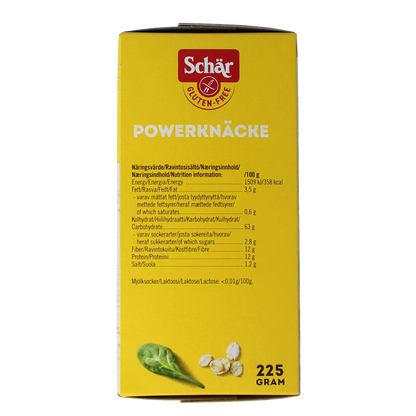Schar Powerknacke glutenvrij 225.00 Gram