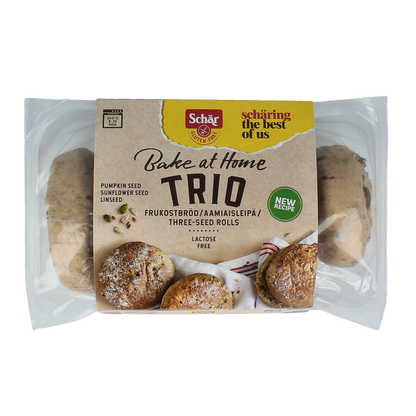 Schar Afbakbroodjes trio glutenvrij 300.00 Gram