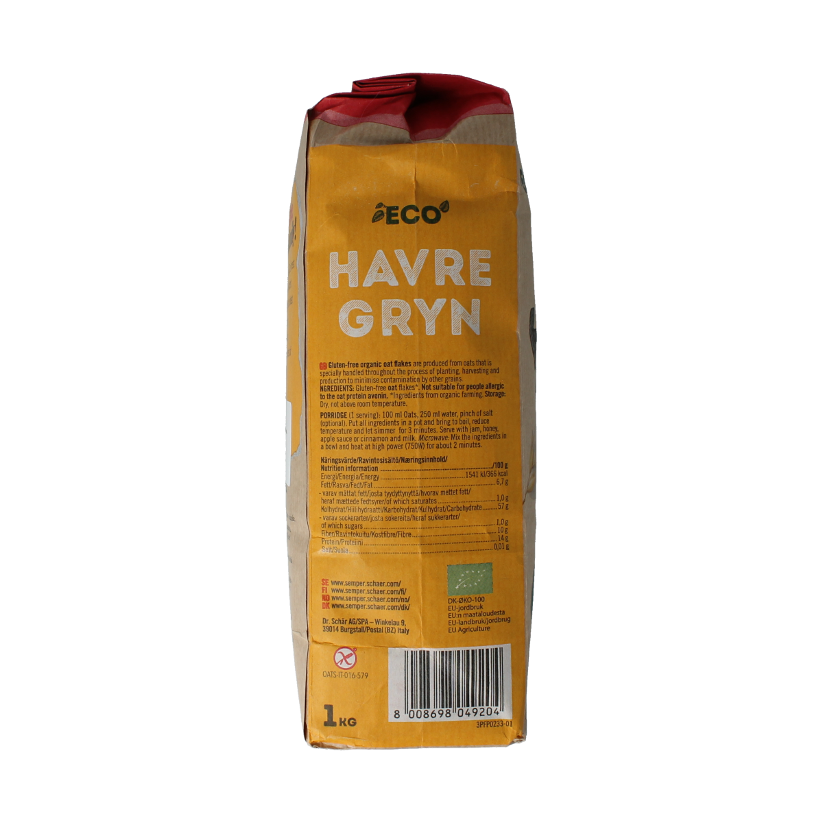 Schar Havermout glutenvrij 1.00 Kilogram