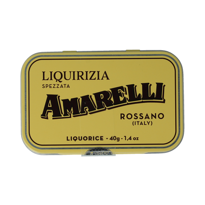 Amarelli Laurierdrop blikje brokken puur 40 Gram