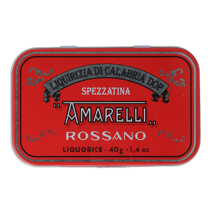 Amarelli Laurierdop liquiriz calabria blikje kleine stukjes 40 Gram