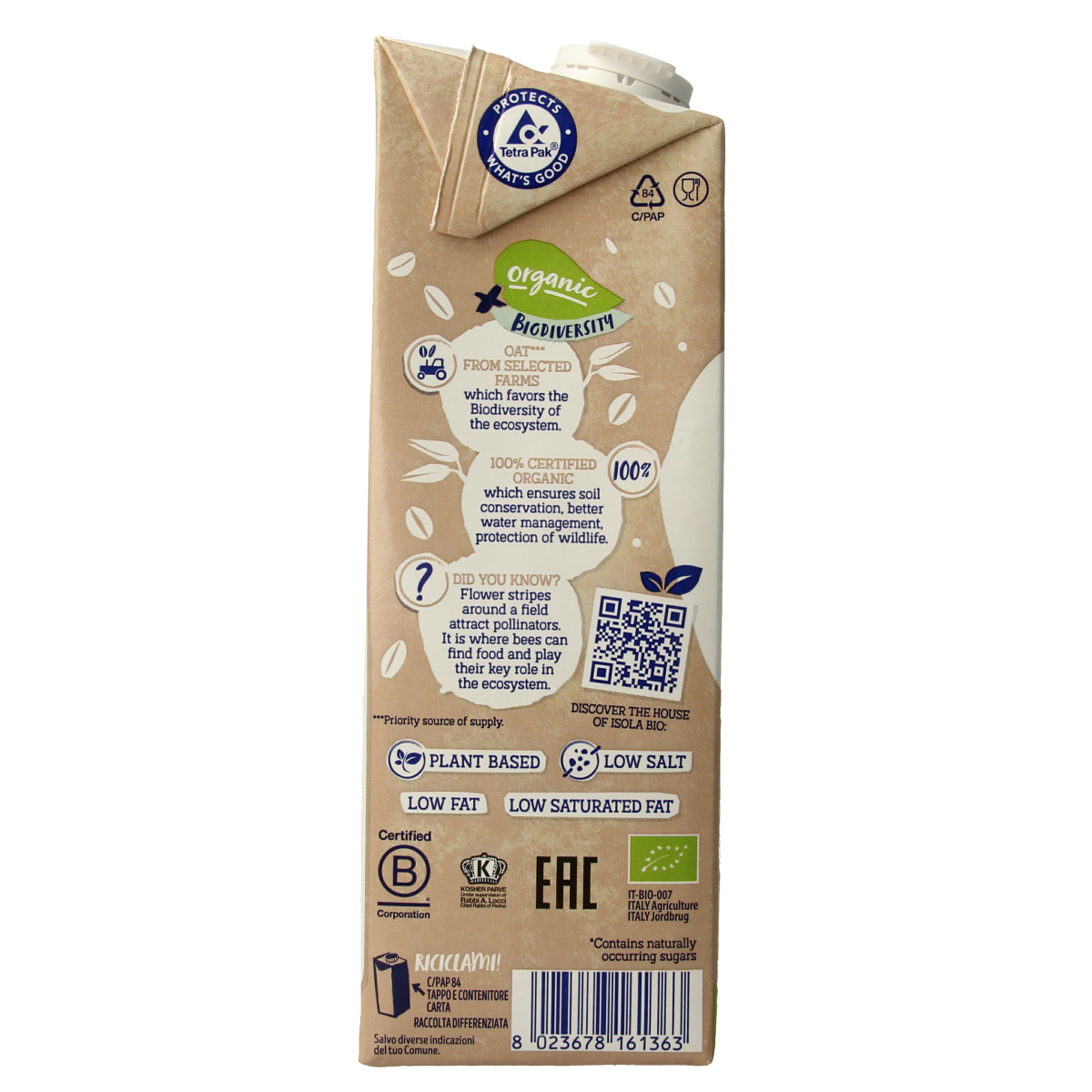 Isola Bio Haverdrank bio 1.00 Liter