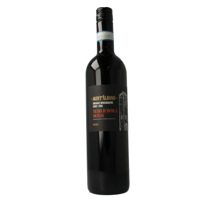 Mont Albano Nero d avola terre siciliane rood bio 750 Milliliter