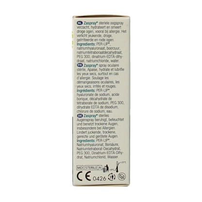 Zaspray Zaspray oogspray 10.00 Milliliter