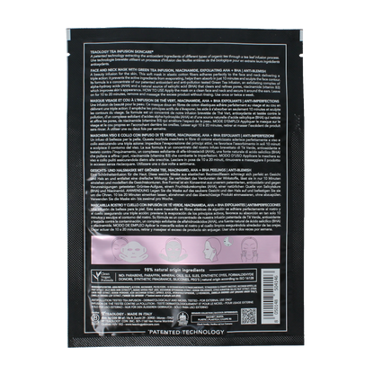 Teaology Tea glow aha mask purifying 1 Stuks