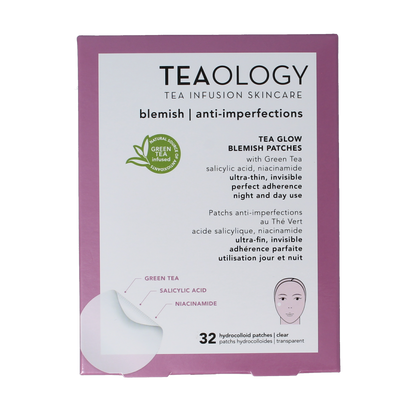 Teaology Tea glow blemish patches 32.00 Stuks