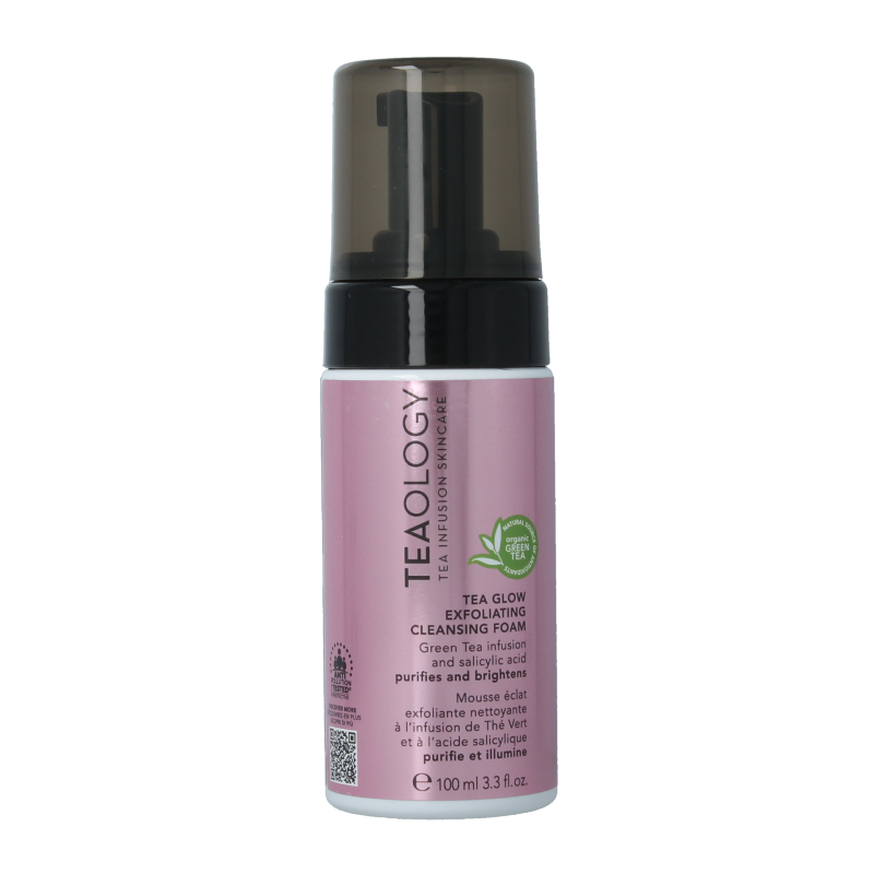 Teaology Tea glow exfoliating cleansing foam 100 Milliliter