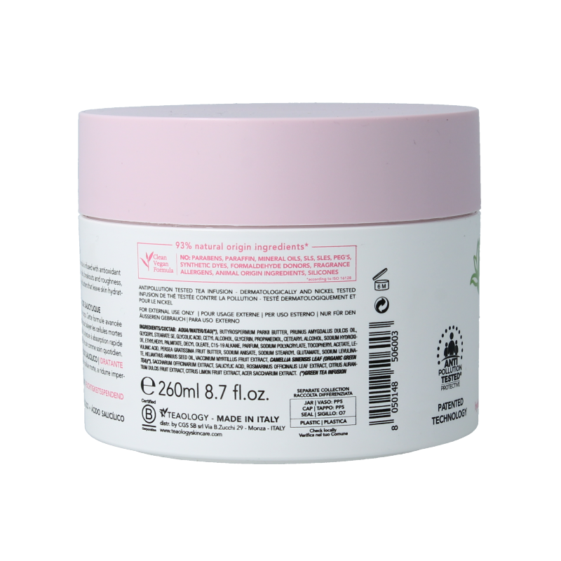 Teaology Green tea glycolic body cream 260 Gram