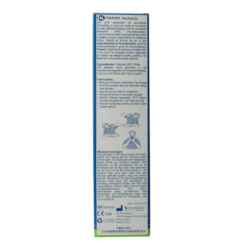 Freenex Seawater hypertonic nasal spray 150 Milliliter