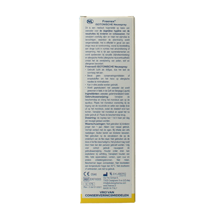 Freenex Seawater isotonic nasal spray 100 Milliliter