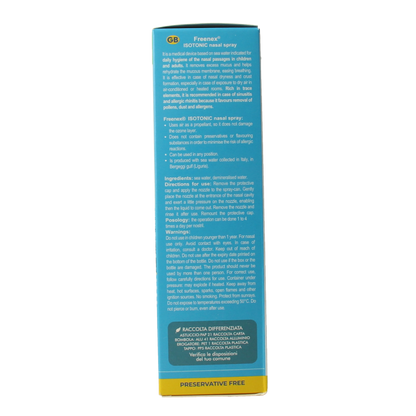 Freenex Seawater isotonic nasal spray 100 Milliliter