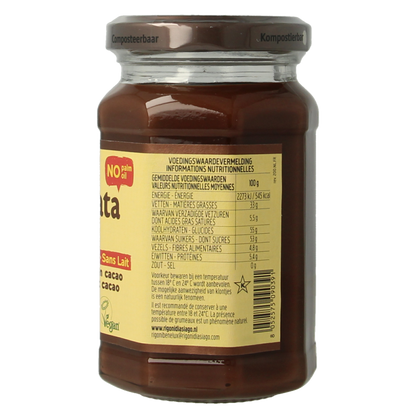 Nocciolata Hazelnootpasta zonder melk bio 250 Gram