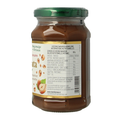 Nocciolata Hazelnootpasta crunchy bio 250 Gram