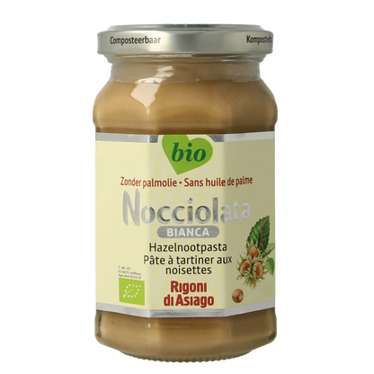 Nocciolata Witte hazelnootpasta bio 250 Gram
