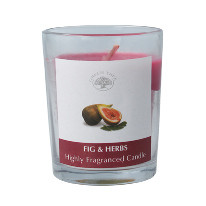 Green Tree Geurkaars figs & herbs votives 55 Gram