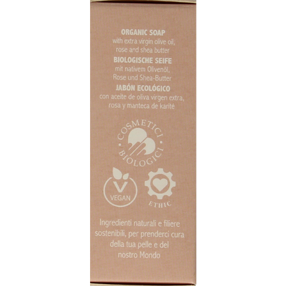 La Saponaria Zeep roos shea butter bio 100 Gram