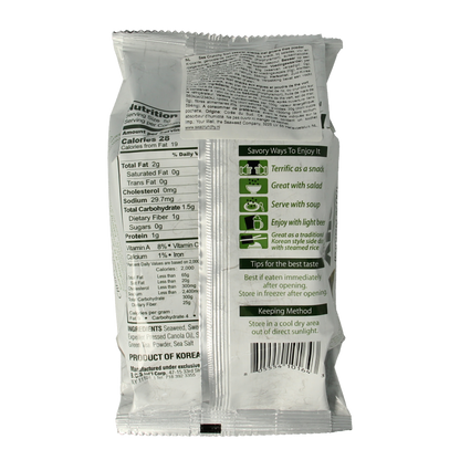 Sea Crunchy Nori zeewier snacks groene thee 10 Gram