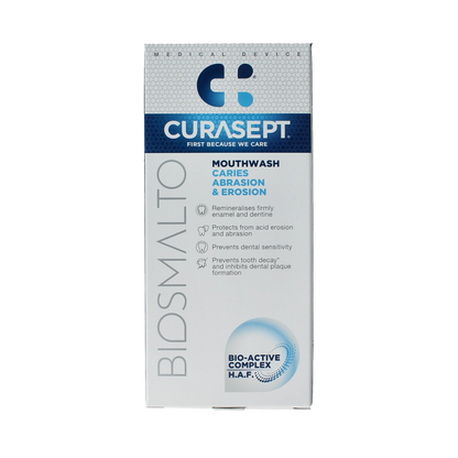 Curasept Biosmalto mondspoeling caries erosie en slijtage 300.00 Milliliter