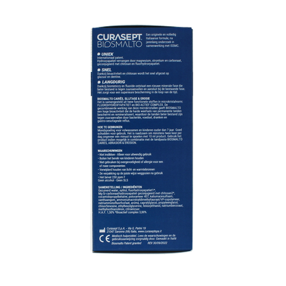 Curasept Biosmalto mondspoeling caries erosie en slijtage 300.00 Milliliter